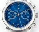 Swiss 7750 IWC Schaffhausen Portuguese Replica Watch SS Blue Leather Strap (3)_th.jpg